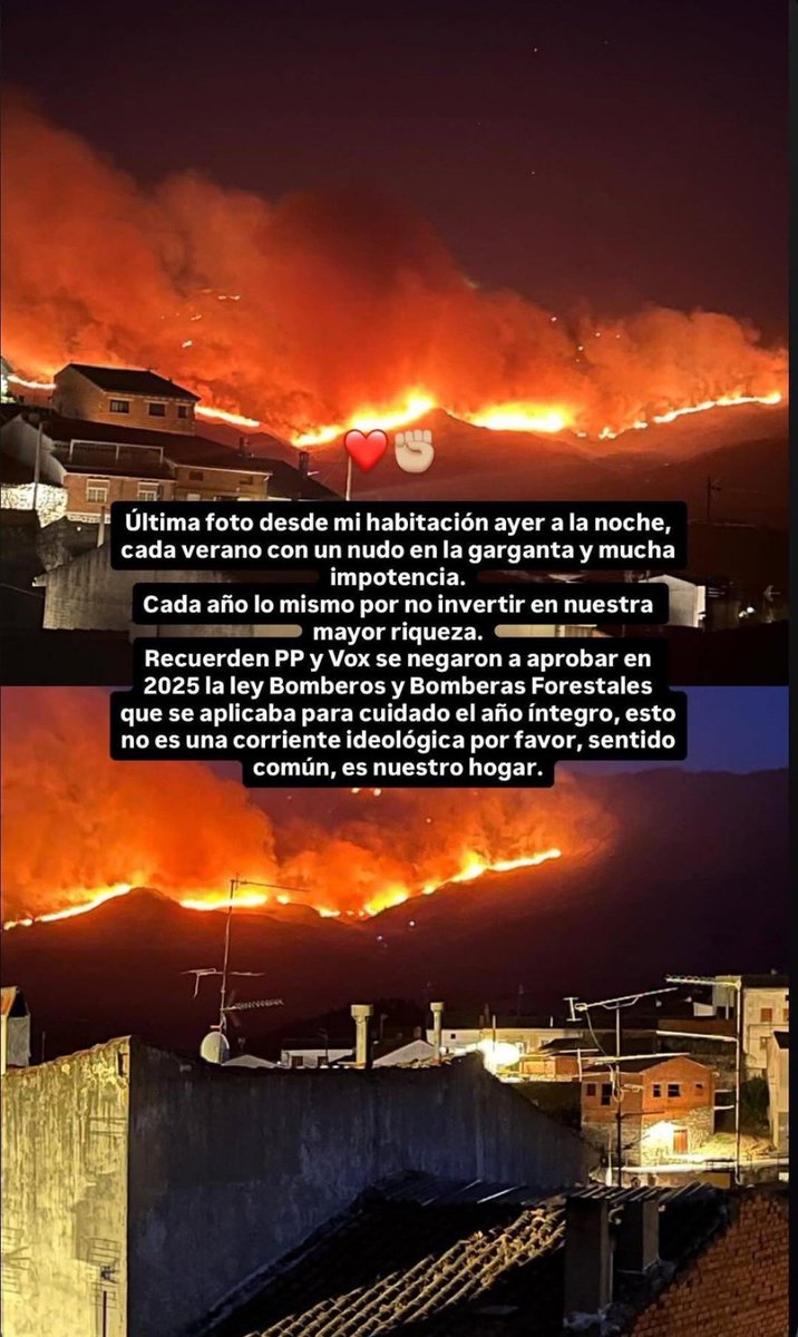 DaniDBarrio's tweet photo. El mensaje más contundente, imposible. Más allá de quién gobierne, la cosa no habría sido muy diferente por los intereses que tienen todos, pero PP y Vox vinieron a CyL prometiendo ayudar al campo y lo único que han sacado es tajada a costa de que todo arda...

#IFBurgohondo https://t.co/T6iyqRdDY1
