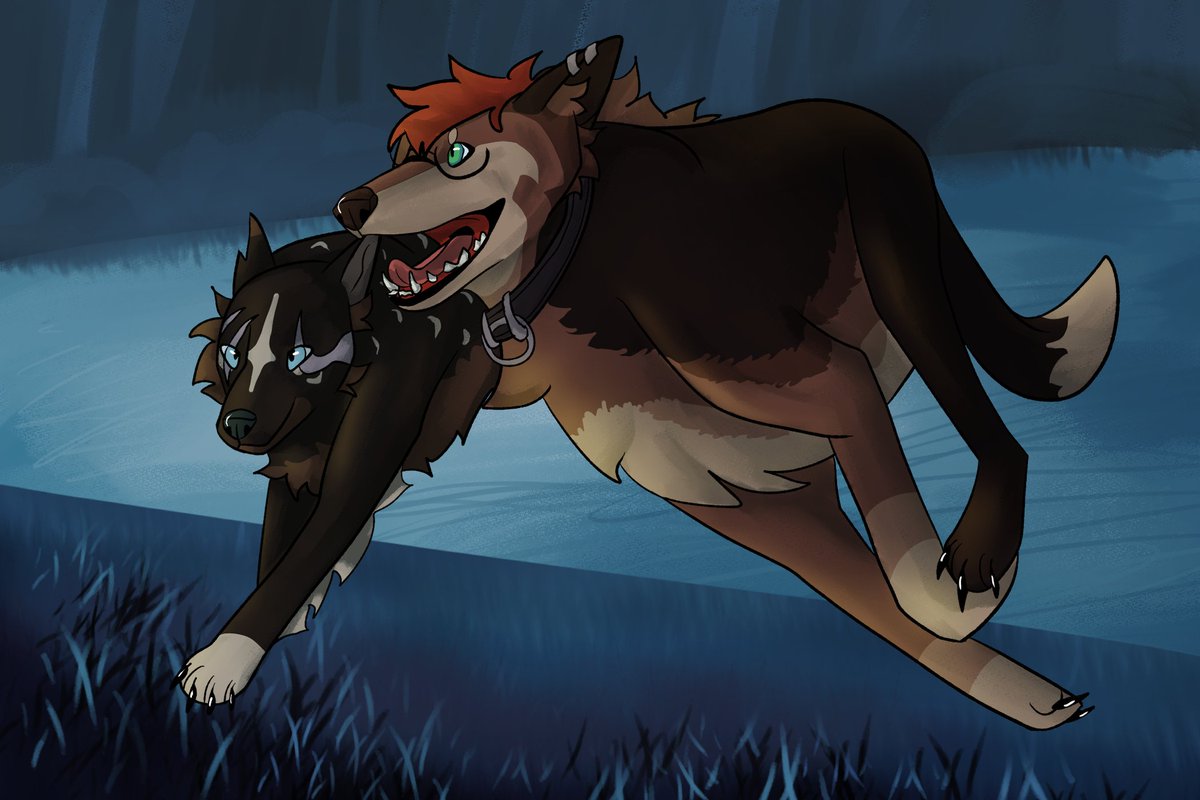 CrustyCabin's tweet photo. attack on @EnderHowls !!!!!! wolf walkers inspired !! https://t.co/uJ1fUWsx38