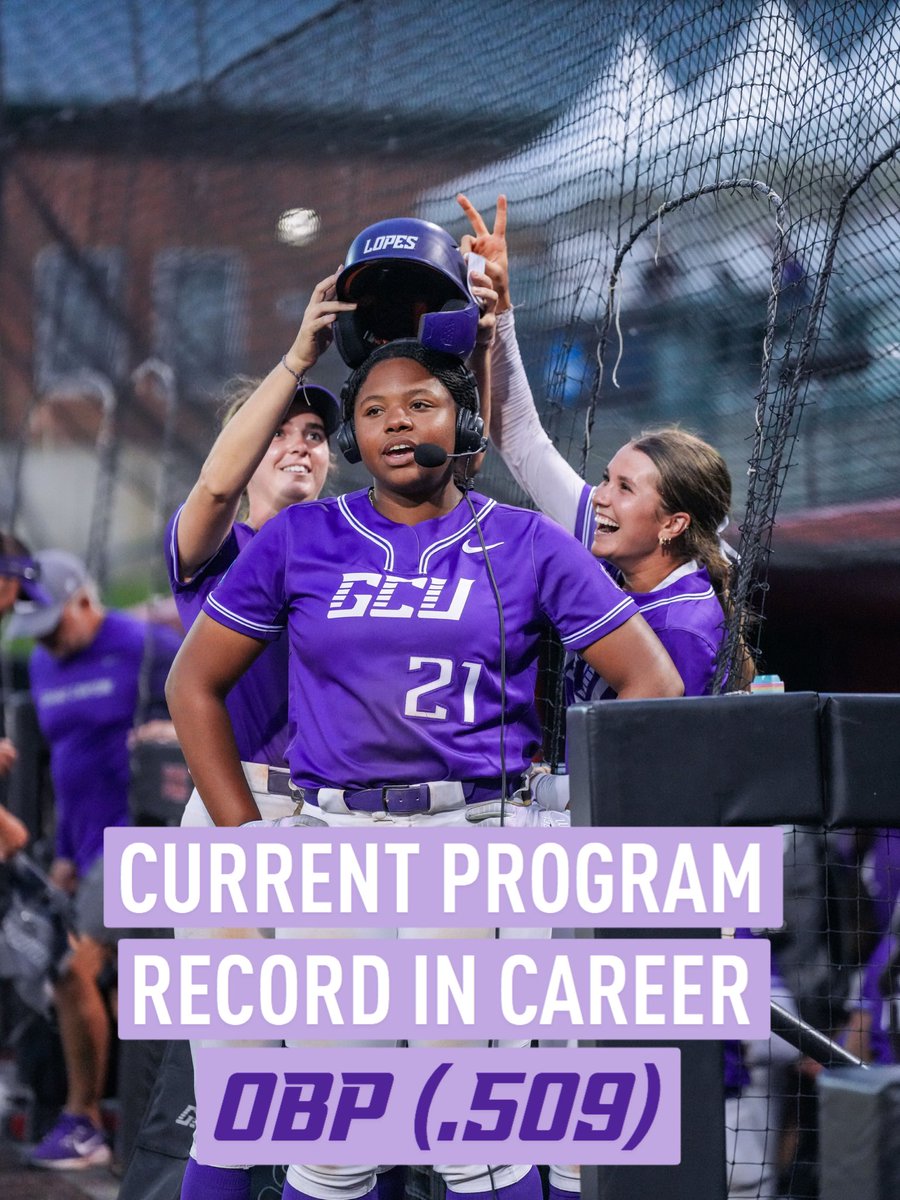GCU_Softball's tweet photo. .@jada_cooper continues to set the standard through year 2️⃣ in the Valley! #LopesUp https://t.co/m6BZ5hwc7b