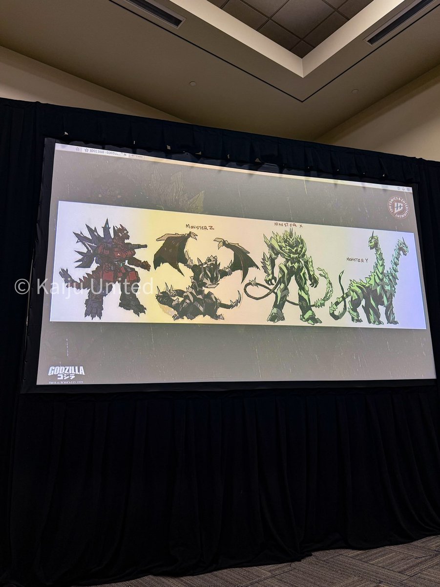 Plasmili0's tweet photo. Another look at the S.S. Mechagodzilla in Starship Godzilla Invasion X as well as Monster X and surprisingly 2 other monsters related to him: Monster Y and Monster Z https://t.co/C0wzAt8ziI