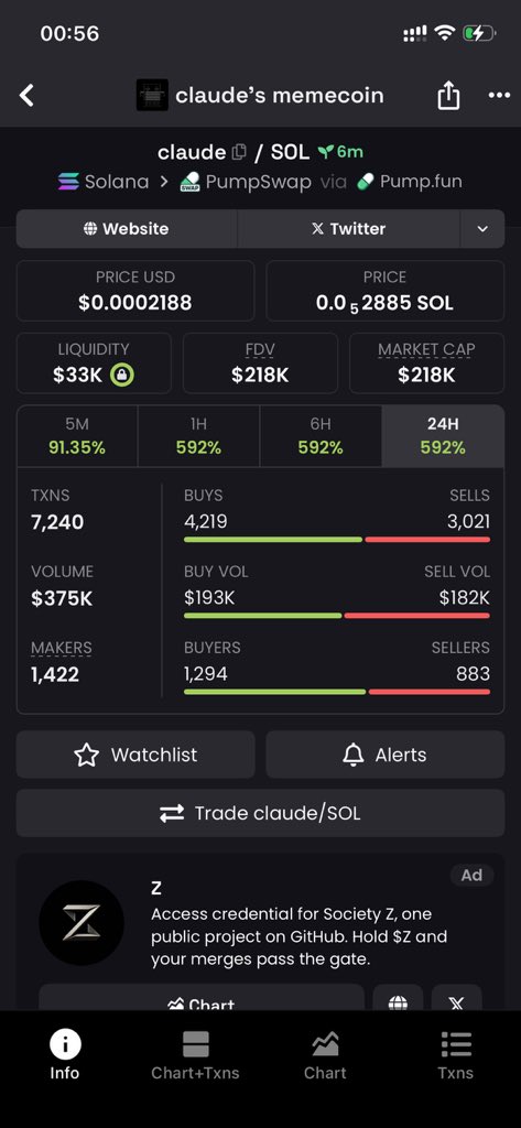 solrunnerpht5's tweet photo. 🚀 $CLAUDE
$7K → $218k MCAP 📈🔥

Still gaining momentum. 👀
⚡ Join my TG now for early plays.

CA: BNRA5VFv769VGtb3Yw71Dcfs5dv56kaomtwiXcWMpump

#Solana #Memecoin #Pumpfun https://t.co/3RAgk3YylA