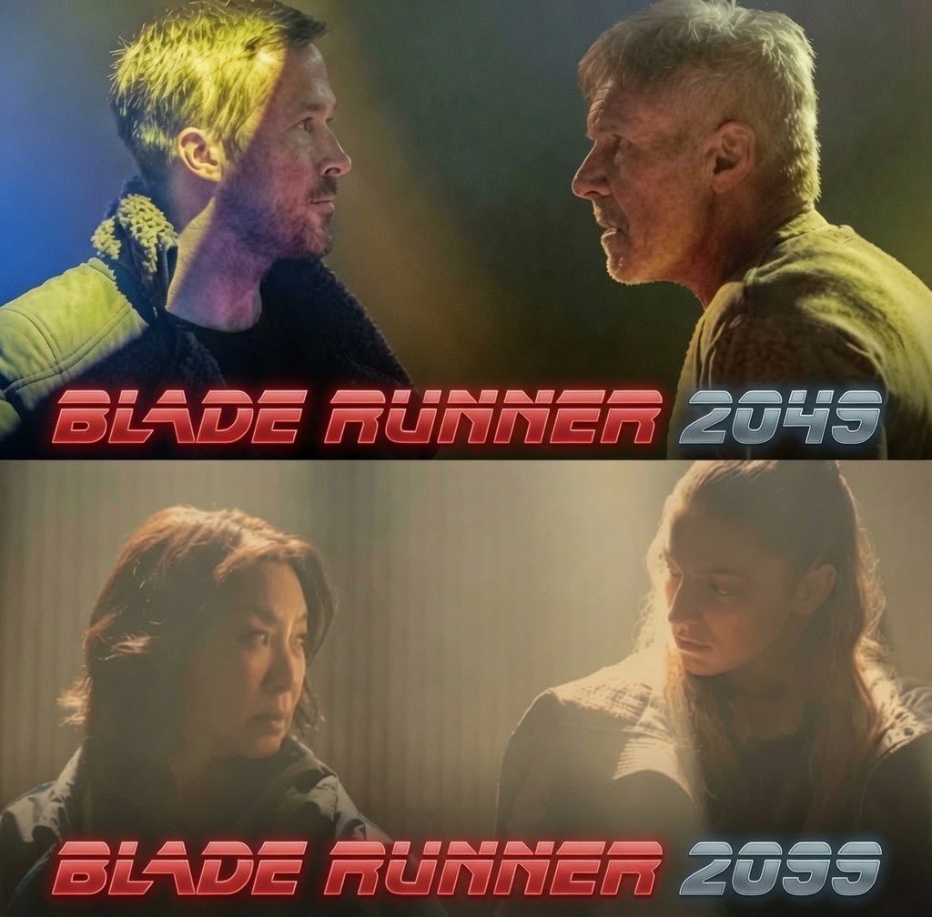 TheOnlyDSC's tweet photo. Blade Runner 2099 has an Asian woman and a man in women’s clothing replacing 2 White men. https://t.co/i838EXjUKd