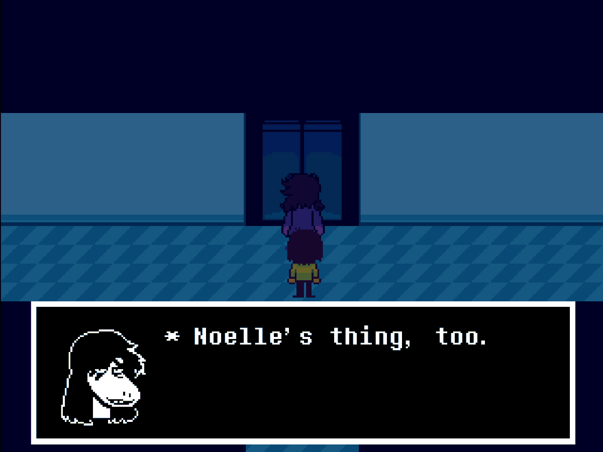 Rayaan_Pog's tweet photo. Susie is ultimately right in bringing Noelle into this considering she's the only person who can get the guitar code and like the adults cant even help them considering Asgore got easily kidnapped and he's probably the strongest one https://t.co/yqKcA2x3dZ