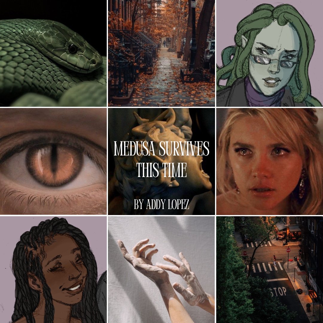 AddytheLopez's tweet photo. 🐍 MEDUSA SURVIVES THIS TIME 🐍 

🏛️ Greco-Roman retelling of Medusa
❤️‍🩹 healing from trauma
 🔥 female rage
 🫂 found family
 💜 romance subplot
 🌈 grumpy bisexual x sunshine lesbian

#QuestPit #Q #A #S https://t.co/6PJfNPD8BD