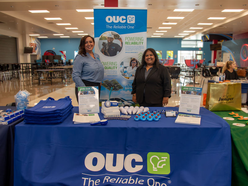 OUCreliableone's tweet photo. This week, OUC's Talent Acquisition team connected with candidates from across the community at two hiring events.
 
On July 22, the team attended a Community Job Fair held in partnership with Orange County District 1 Commissioner Nicole Wilson and CareerSource Central Florida. On July 23, the team supported CareerSource's National Hire A Veteran Day Job Fair, held in collaboration with U.S. Air Force Veteran and Orange County District 6 Commissioner Michael Scott.
 
OUC is proud to support workforce development through meaningful community partnerships. #CommunityPowered #FLPublicPower