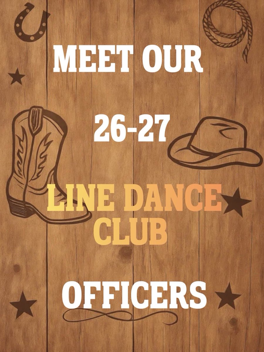 LonghornStepper's tweet photo. Welcome your 2026-27 officers for the longhorn steppers! #linedanceclub https://t.co/AKU3X74JTY