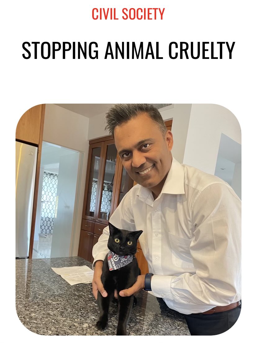 Black_Action's tweet photo. Dr. Amish Shah has a section on his campaign website dedicated to stopping animal cruelty, but nothing on stopping white supremacy.
Nothing on protecting Black Americans from systems of white supremacy.
Just more of the same. https://t.co/sdhZnuztv8