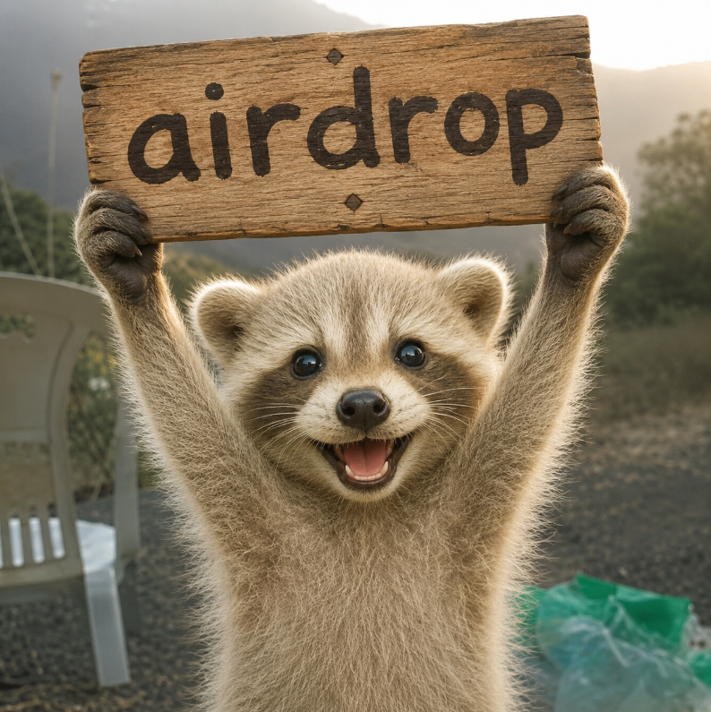 Raccoonchua's tweet photo. DEAR FRIENDS!
WE ARE LAUNCHING A TOKEN GIVEAWAY!
THE REQUIREMENTS ARE VERY SIMPLE!
1. LEAVE A REACTION ON THE DEX!
2. SEND A SCREENSHOT SHOWING YOUR REACTION
3. SEND YOUR WALLET ADDRESS
YOU WILL RECEIVE 3,000 TOKENS FOR COMPLETING THESE STEPS https://t.co/ejlDGJCyfO