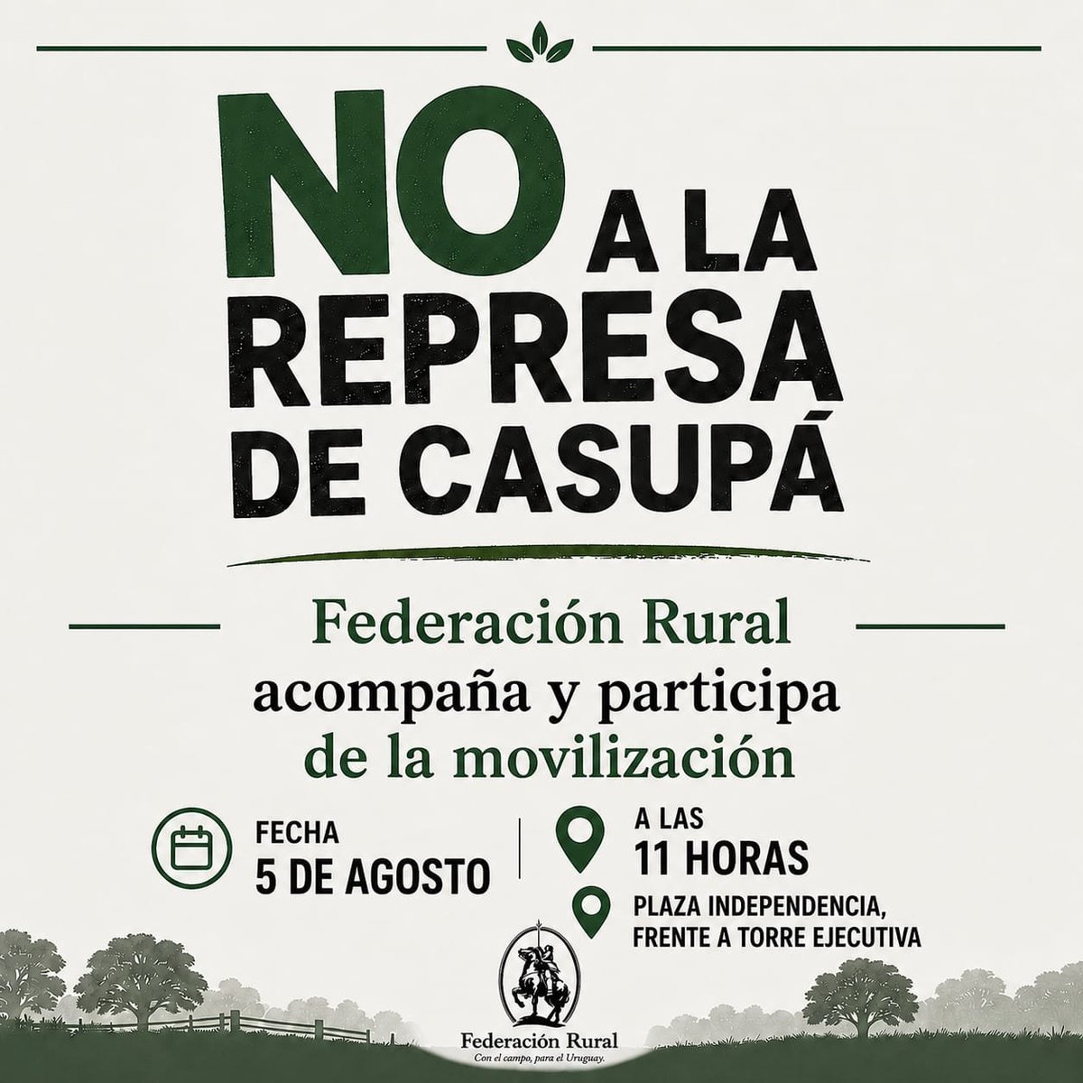 federacionrural's tweet photo. No a la represa de Casupá. https://t.co/ODzcjBQLBF