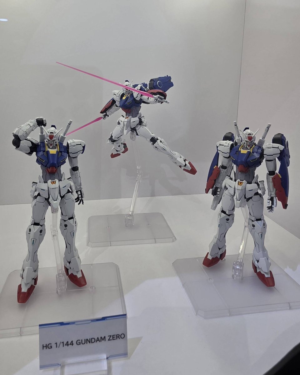 BandaiCollect's tweet photo. The latest GUNPLA entry from upcoming anime "MOBILE SUIT GUNDAM RG XARX-ZERO" is now on display at San Diego Comic-Con!

HG 1/144 GUNDAM ZERO

See it yourself at Booth 3829!

#SDCC #SDCC2026 #GUNPLA https://t.co/wAp74CNow2