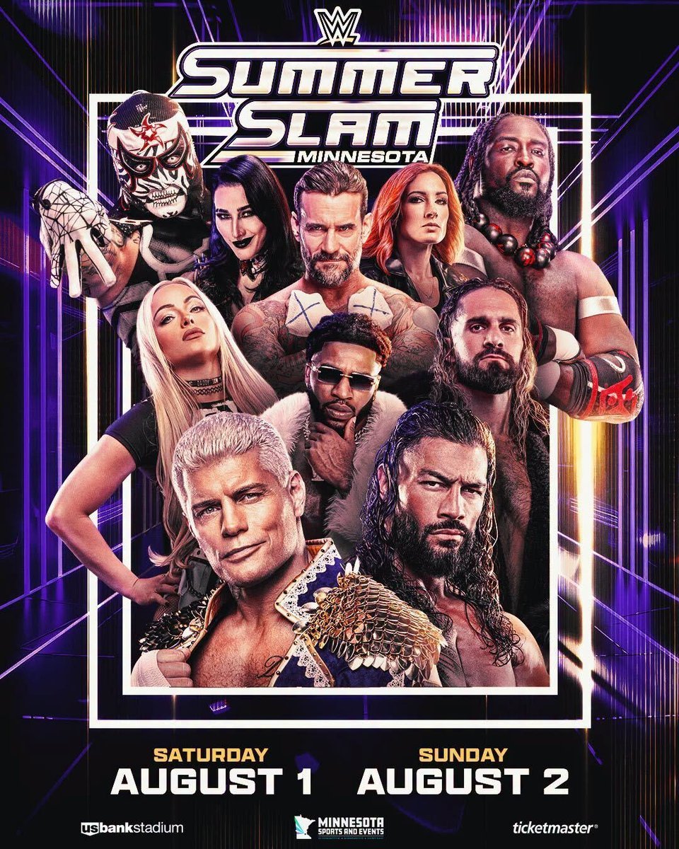 WrestleProps's tweet photo. The final SummerSlam lineup is expected to feature between 12 and 13 matches across both nights.

(@WrestleVotes on @FightfulSelect) https://t.co/XSJKfylKHD