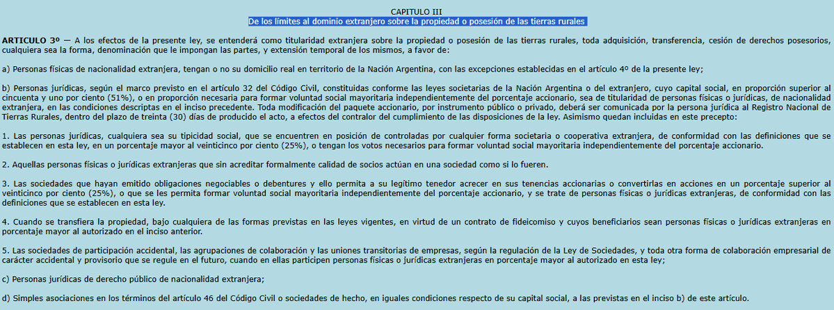GordoRencor_'s tweet photo. @MiniNestor Esto es MENTIRA.
La modificación de la ley busca limitar a los ESTADOS la compra de tierra.
Literalmente lo contrario a lo q dice este twit.

Oculta información en esa captura. 

Se cambia el titulo del capitulo 3. Y se modifica el articulo 3.
Antes no se limitaban estados. https://t.co/Hf0yE79fjU