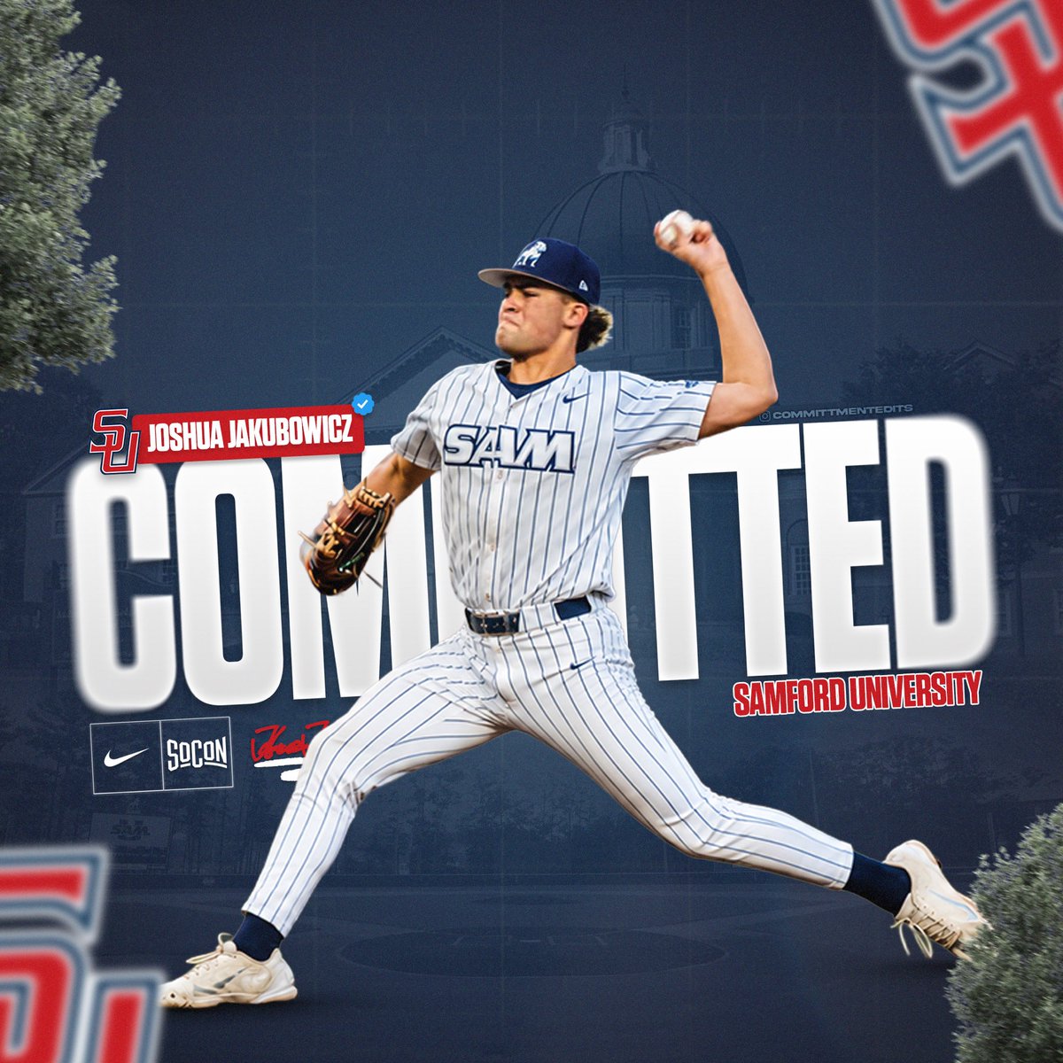 JoshuaJakubowi2's tweet photo. Blessed to announce my commitment to Samford University!!
@SamfordBaseball 
@CoachShrout 
@tdavid_4 
@MCimi27_CBS https://t.co/oGjG1ecaTg