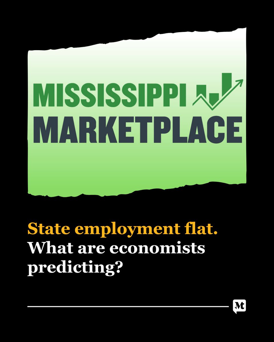 MSTODAYnews's tweet photo. In today's Mississippi Marketplace: https://t.co/sfVuAksQm4
• The most recent state jobs numbers and forecasts 
• What’s next for the Golden Triangle LINK 
• A $200 million investment in Lowndes County and more https://t.co/pElp5u6pOt