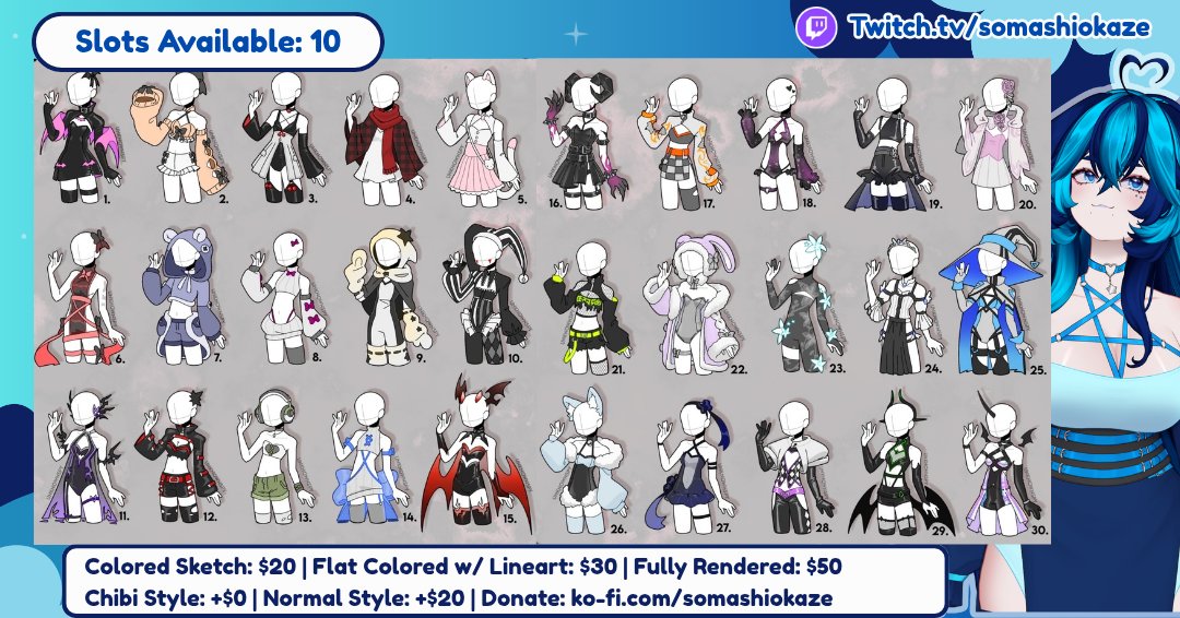 SomaShiokaze's tweet photo. 🌟UPDATE!🌟
So good news! I did get paid! 🎉 

Which means I don't have to run a donothon, BUT for all the support I received, I wanted to keep these open with a limited slot 💙
If you're interested, please dm me ✨️ 

❤️+🔁 are appreciated! https://t.co/sT14d9bn5s