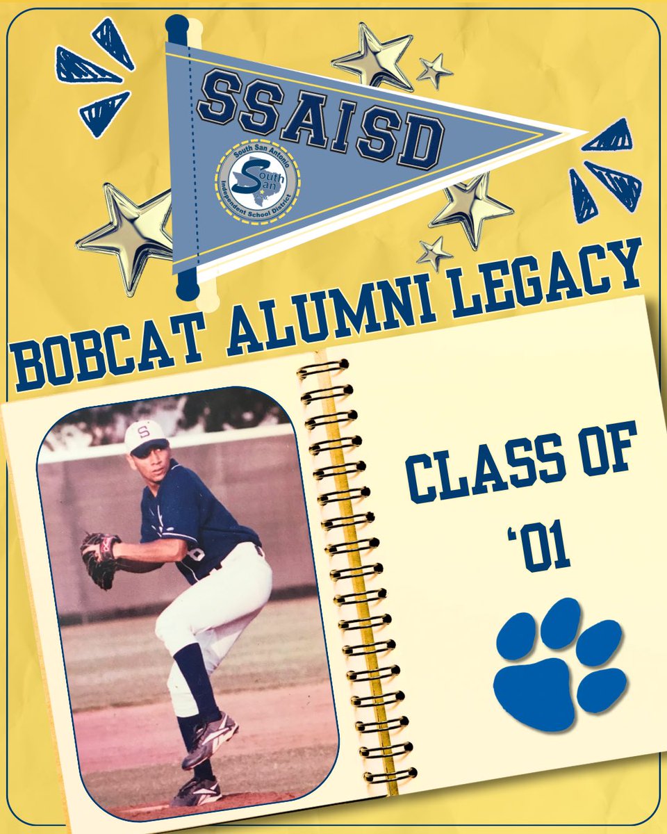 ssaisd's tweet photo. ⭐️ Next in our Bobcat Alumni Legacy series... 💙🐾

🎓 A proud South San alumnus and member of the Class of 2001, Hector Delgadillo✨

✅Visit our Facebook page to read more about Mr. Delgadillo’s experience at SSAISD!

https://t.co/22I5ypqaoK https://t.co/5yfbS1lTDp