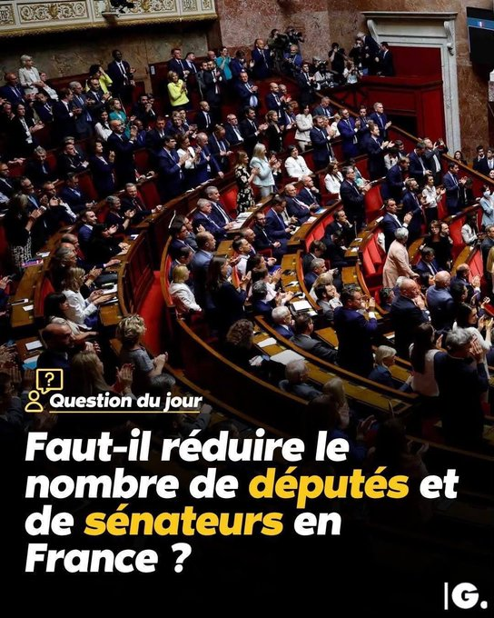Forhalinton's tweet photo. 925 parlementaires.
Des millions d'euros pour leurs frais, leurs voitures, leurs bureaux.

Et pendant ce temps :

– Des Français qui n'ont pas de médecin.
– Des enfants qui apprennent dans des préfabriqués.
– Des retraités qui comptent leurs centimes.

La priorité est ailleurs.

Supprimons le superflu pour sauver l'essentiel.