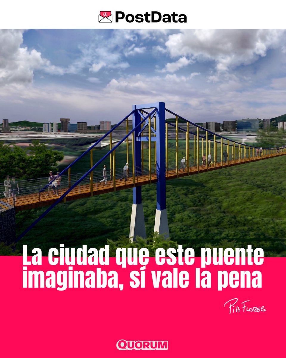 QuorumGT's tweet photo. 🌉 Un puente peatonal entre las zonas 12 y 13 quedó inconcluso, pero sus documentos revelaban algo mayor: una ciudad pensada para conectar barrios a pie, no alrededor del carro.

↪️ @PiaLaPeriodista  siguió la denuncia de un solo vecino y encontró que el proyecto murió en papel, mientras la Contraloría ya suma dos auditorías con dos hallazgos administrativos. Que una obra pública se esfume sin que nadie rinda cuentas no debería parecernos normal.

💻 Más detalles en esta entrega de PostData. Leerla te tomará dos minutos.
Entrá a este link: https://t.co/djTsNkyrzn