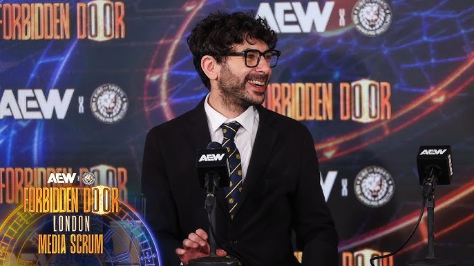 SeanRossSapp's tweet photo. Tony Khan says he wanted to experiment with an earlier PPV start time to see how it works for the audience https://t.co/pP00rvnLpR