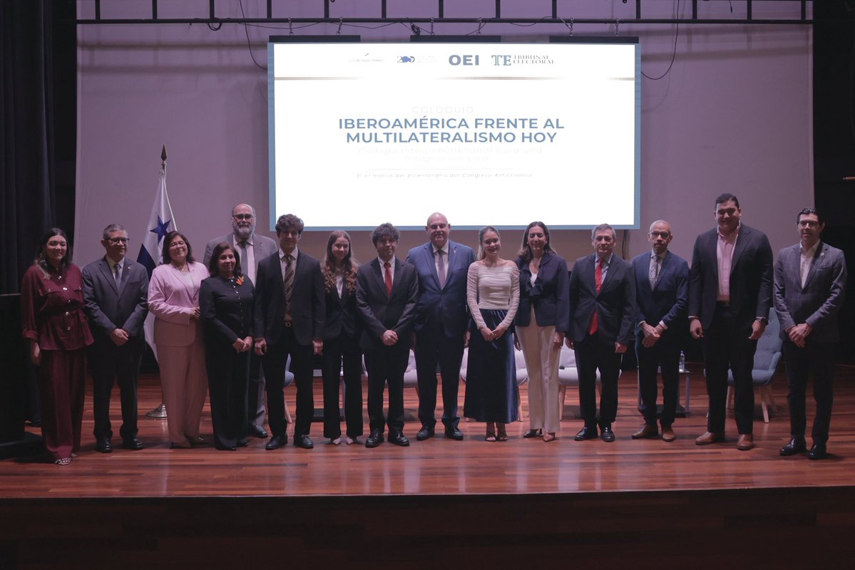 tepanama's tweet photo. El Tribunal Electoral participó en el Coloquio Iberoamericano "Iberoamérica frente al multilateralismo hoy", con ponencias de destacados expertos nacionales e internacionales y talleres que fortalecieron el diálogo y la integración regional. 🤝 #TribunalElectoral #Panamá https://t.co/68tyUiIsSL