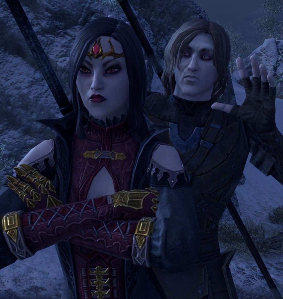 HarIey_Quiinn's tweet photo. Black cat with her golden retriever. #eso #elderscrollsonline https://t.co/FQlANjVtIr