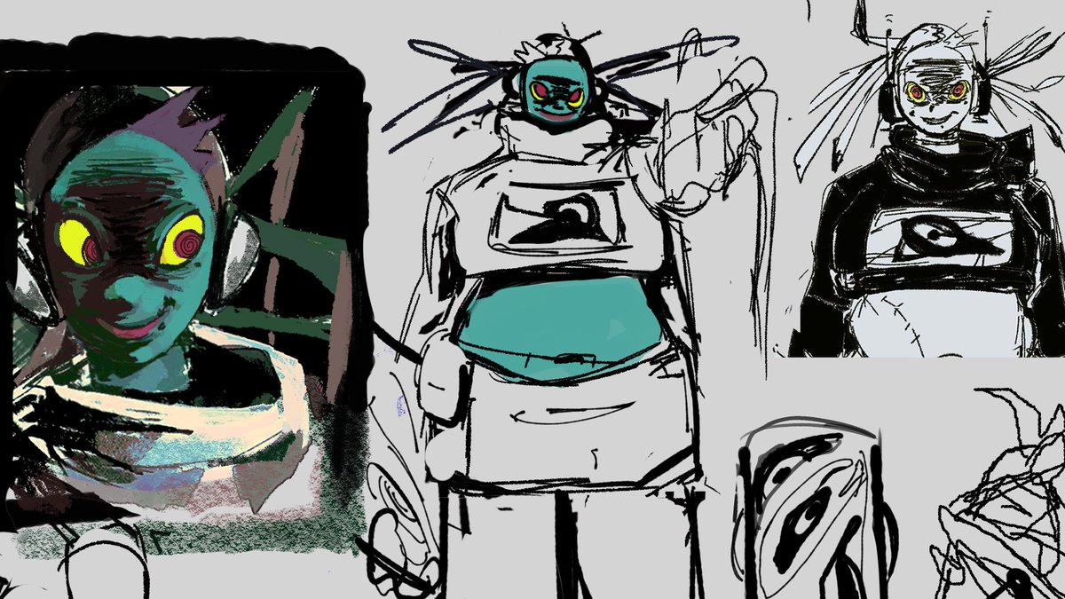 youokaye's tweet photo. old sketches of meen https://t.co/zY4c4xXID2