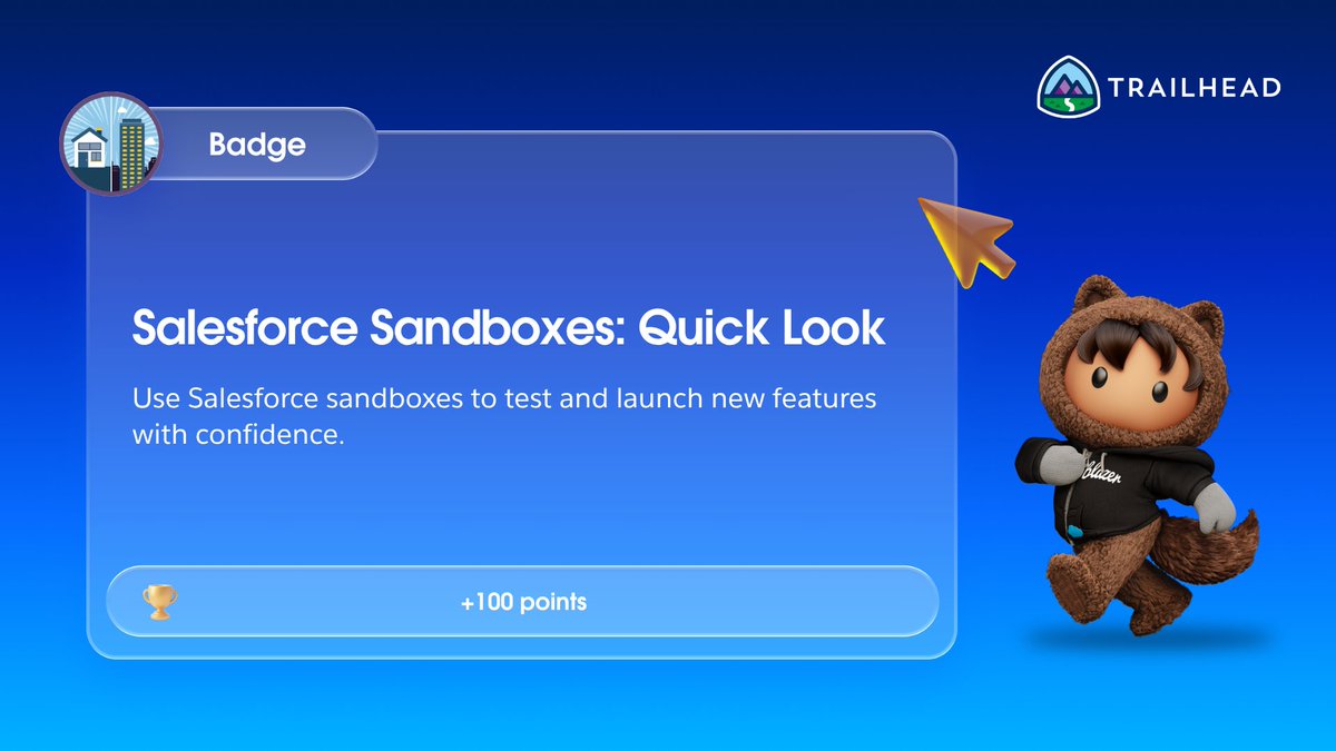 SalesforceforIT's tweet photo. Innovate boldly in a Salesforce Sandbox. 🏖️

Learn about your risk-free environment for building and testing your new projects. Take this @Trailhead Badge. https://t.co/aOCIJVGf4u https://t.co/wY4HhNfLRp