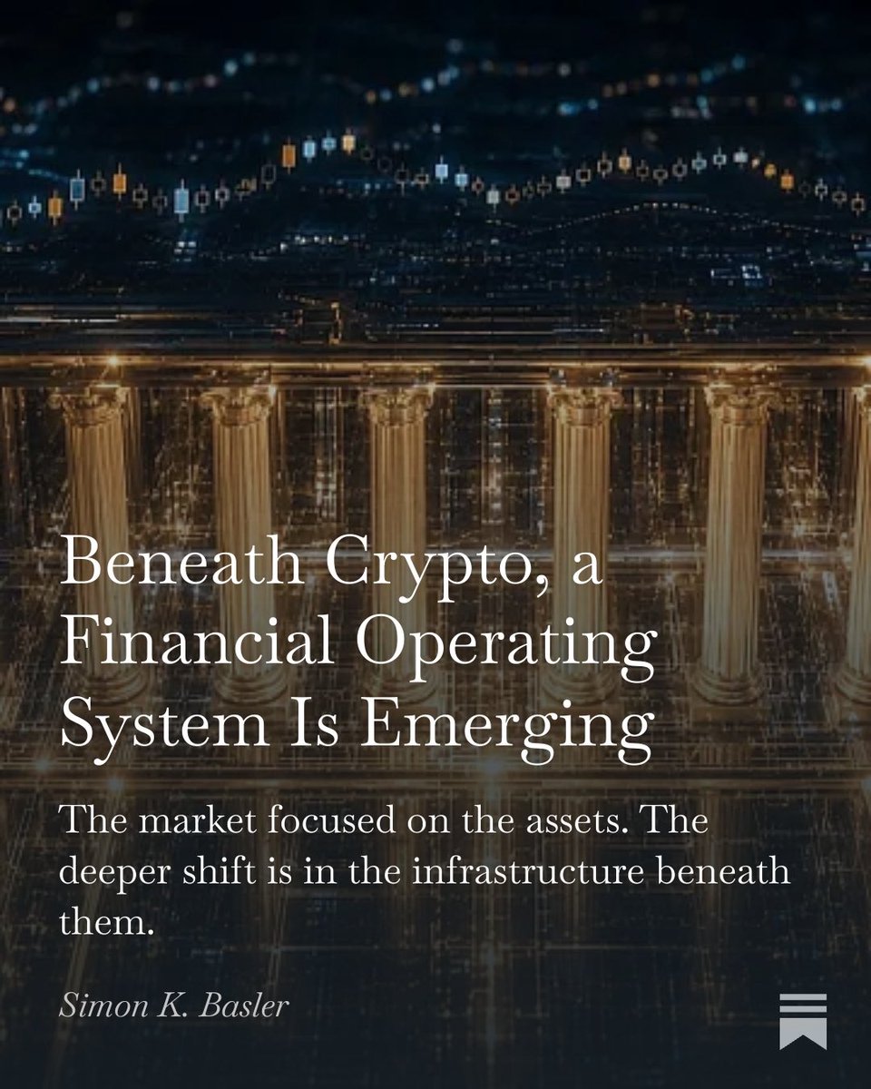 basimkas's tweet photo. Crypto may not be blockchain’s most consequential contribution to finance.

The deeper shift may be the financial operating system emerging beneath it.

https://t.co/swghdj6mdc https://t.co/hqoVoEbcWK