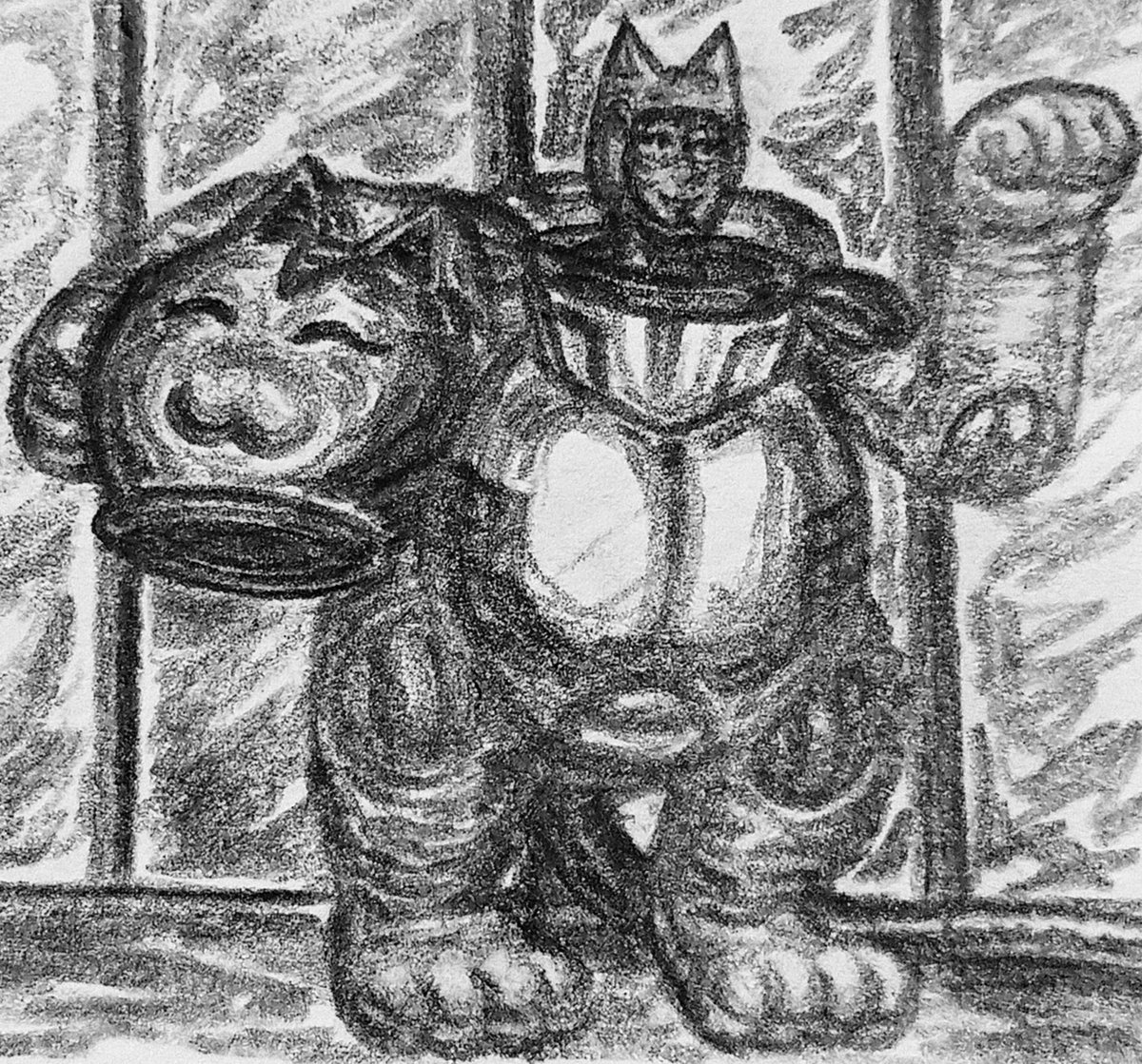 ethelbelfeline's tweet photo. KIgurumi TIghts : MASCOT CAT MASK / FIRst (NIcE) COntAcT / Maneki Neko cat-like suit Taikonaut / Beckoning Byou-Neko Nyan

[HD]

(Prrompt-inspirred)

Another kigurumi-animegao drawing,but with a mascot:I had already drawn "manekinekomimi",so I thought of a spacesuit

#indiecomics https://t.co/djbX4Msk8N