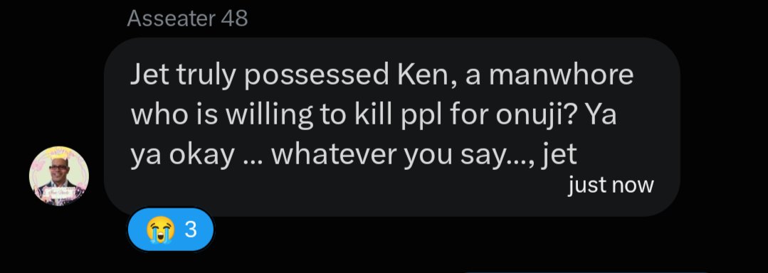 costarcptain's tweet photo. that's right I'm jet ken™ now y'all really need to get off my girl !!! i've said it before EVERY TONGUE THAT UTTERS FALSE WORDS AGAINST ONUJI SHALL FALL #NOEXCEPTIONS #KEEPITCUTE https://t.co/o0IPAcpif4