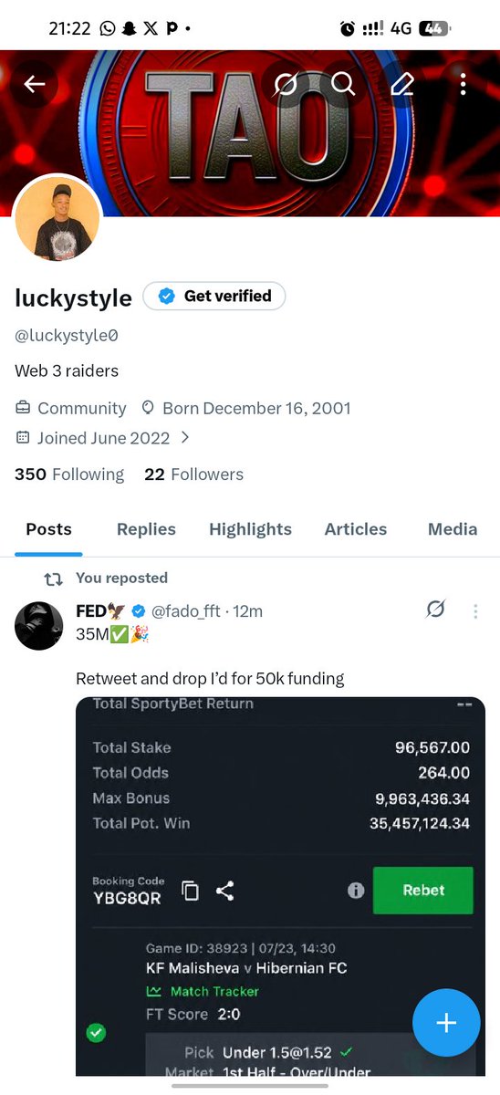 luckystyle0's tweet photo. @fado_fft You have done to me more harm than good by not giving out this game, I never miss ur bookings 
7040758467
Thanks in advance 
@fado_fft https://t.co/LGa00oqOcM