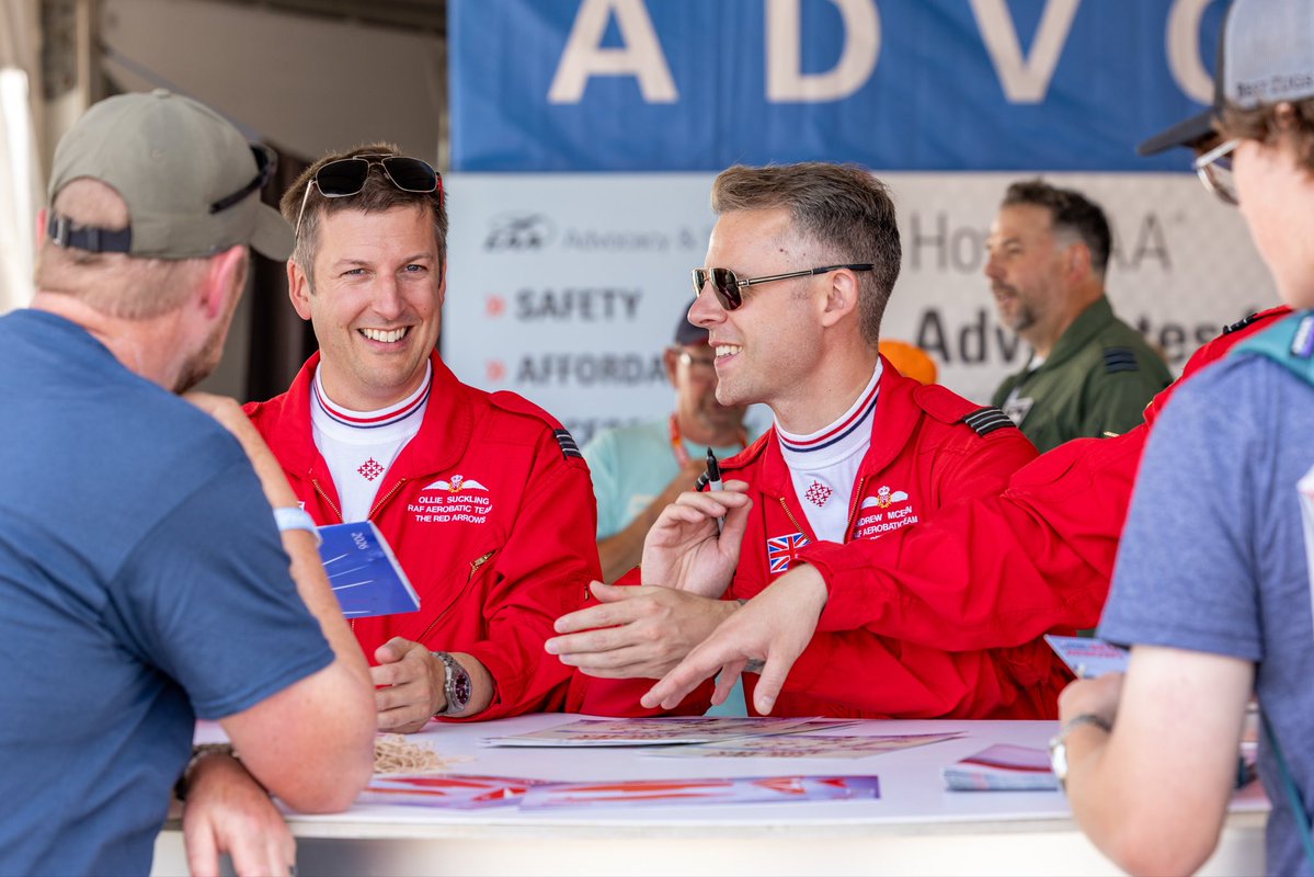 rafredarrows's tweet photo. Being made to feel very welcome at Oshkosh - wonderful to be around this great aviation community.

#RedArrows | #RAF | #OSH26 https://t.co/Jf5tfLqIrG
