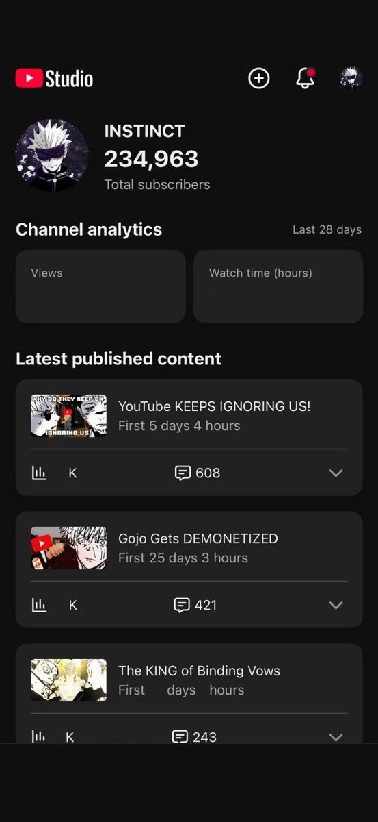 INSTINCTIVEWORL's tweet photo. Isn’t it your JOB to tell us as “creators” what to do when we apparently “violate” guild lines? @YouTubeCreators @YouTube How can you continue to ignore me for near 20 days and say you can’t provide “specific details”. 

You can’t provide anything because there ISN’T anything. Please explain to me what I did. Because I can provide a lot of information regarding other creators that I can assure you risk the violation of “misleading family content” more than I ever could. 

I’ve had to destroy my channel, age restricting, scurrying through every sentence because lord forbid someone says anything. I’m constantly in fear and can NEVER trust this website anymore. 

Why do other creators seem to be reinstated within a week while I’m and MANY others are left to rot while you take 5 months worth of pay away without warning. I don’t even care if it’s the AI moderation. Keep all the money you took. Just give me back my monetization.  

Why. Do. You. Keep. Ignoring. Issues. 

#youtube #YouTubeGrowth