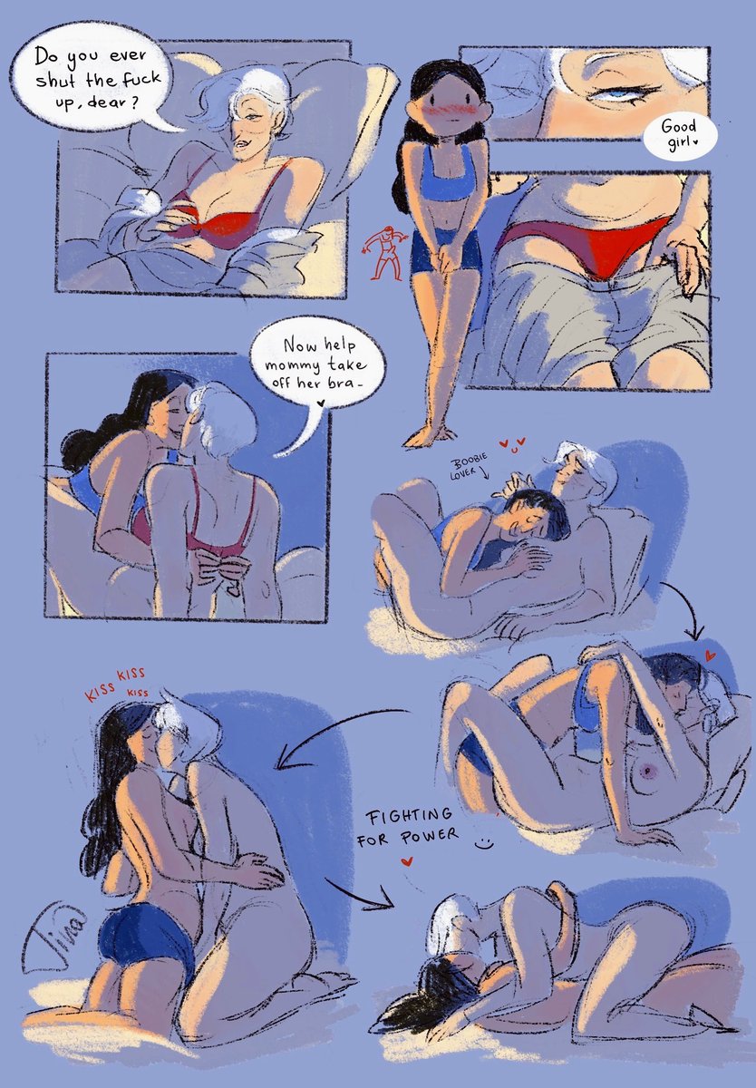 IamknightMary's tweet photo. Day 5
Mommy kink

Lol mommy and daddy ♥️💦 

(I don't know where this is going anymore🫪. I just write and draw a new page daily) (they f*ck) 
#MirandyWeek2026 https://t.co/967aRDCKqj
