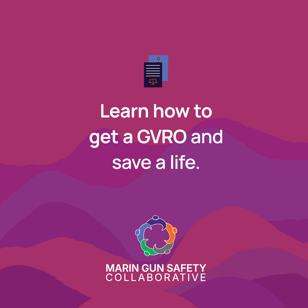 MarinCounty_DA's tweet photo. A GVRO can help prevent suicide by temporarily removing firearm access during a crisis.
📷 Learn more: https://t.co/vAFCp7PfpT
#MarinCounty #CareInAction
#TemporaryPause https://t.co/21QQdBXbH7