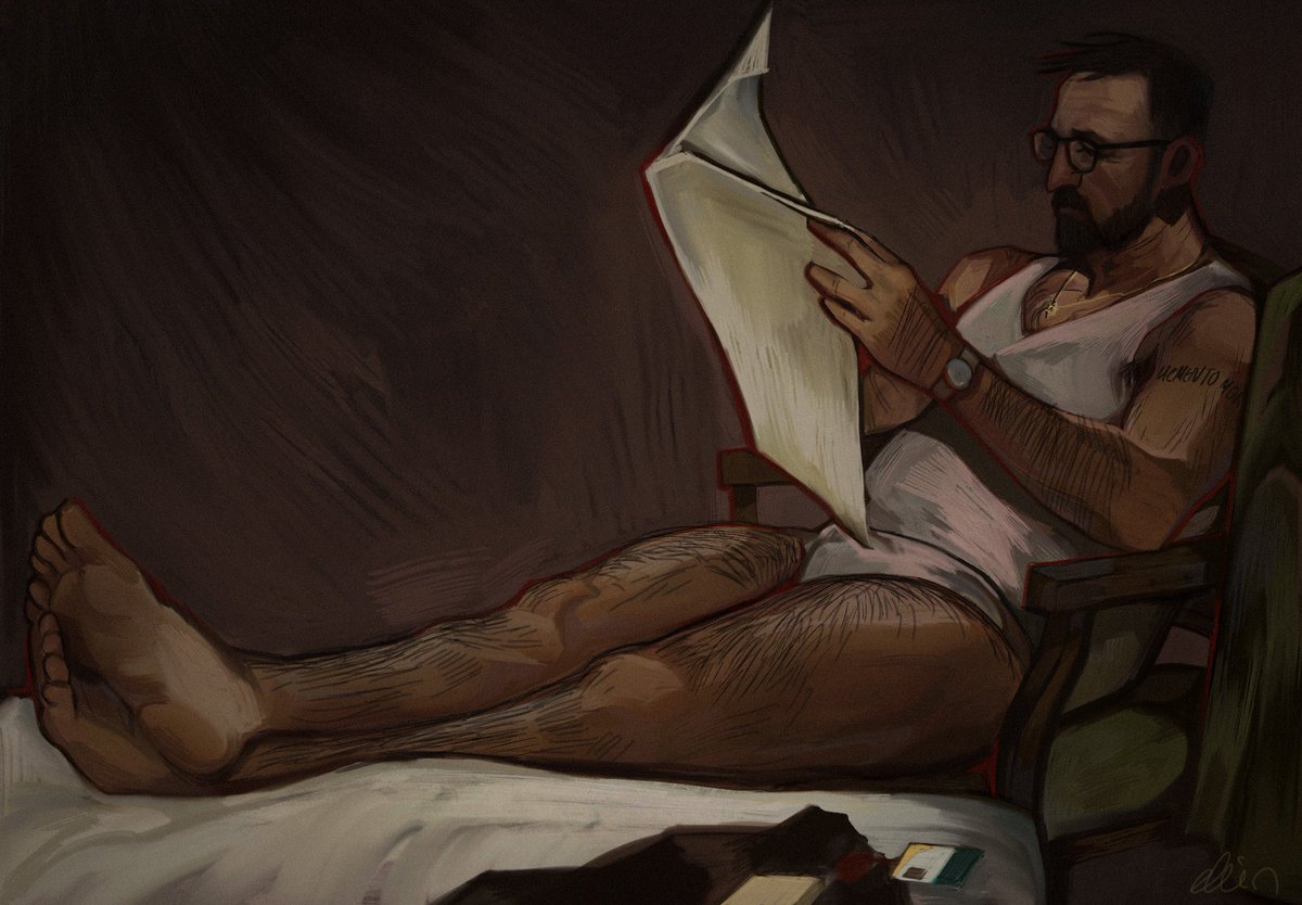 bodyscomrade's tweet photo. after a shift, based on luke evans’ mens health photoshoot #thepitt https://t.co/RB7kNdYj63