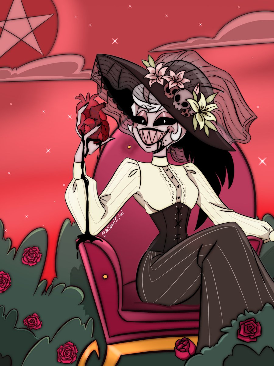 MUTAKUOFFICIAL's tweet photo. #HazbinHotel #hazbinhotelfanart #Rosie https://t.co/b7S8Cw6MsU