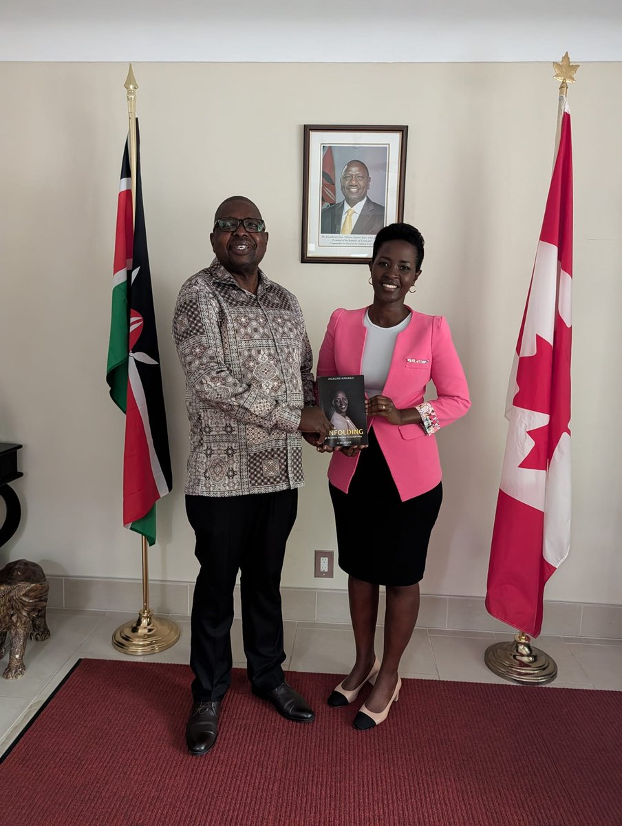 KamanziJackline's tweet photo. It was an honour to meet Geoffrey Eyanae Kaituko, Chargé d’Affaires  of Kenya to Canada and author of Getting Things Done: The Key to Exemplary Leadership, and to present my memoir, Unfolding: A Resilient Journey to Leadership.” That title is precise and the tone is warm.

I deeply appreciated his warm welcome, our thoughtful conversation on leadership, and the genuine interest he showed in Unfolding. I was especially encouraged by his support and his commitment to help share the book with the Kenyan diaspora in Canada and beyond.

Although Unfolding is shaped by lived experience, its message is global. It speaks across cultures and borders through themes of resilience, transformational leadership, hope, and the courage to keep moving forward. I believe these stories can make a unique contribution to global conversations on leadership and meaningful impact. They also highlight the vital role girls and women play in shaping resilient communities and shaping transformational leadership worldwide. 

My sincere appreciation to @KenyaInCanada for this meaningful engagement and support. Asante sana!
