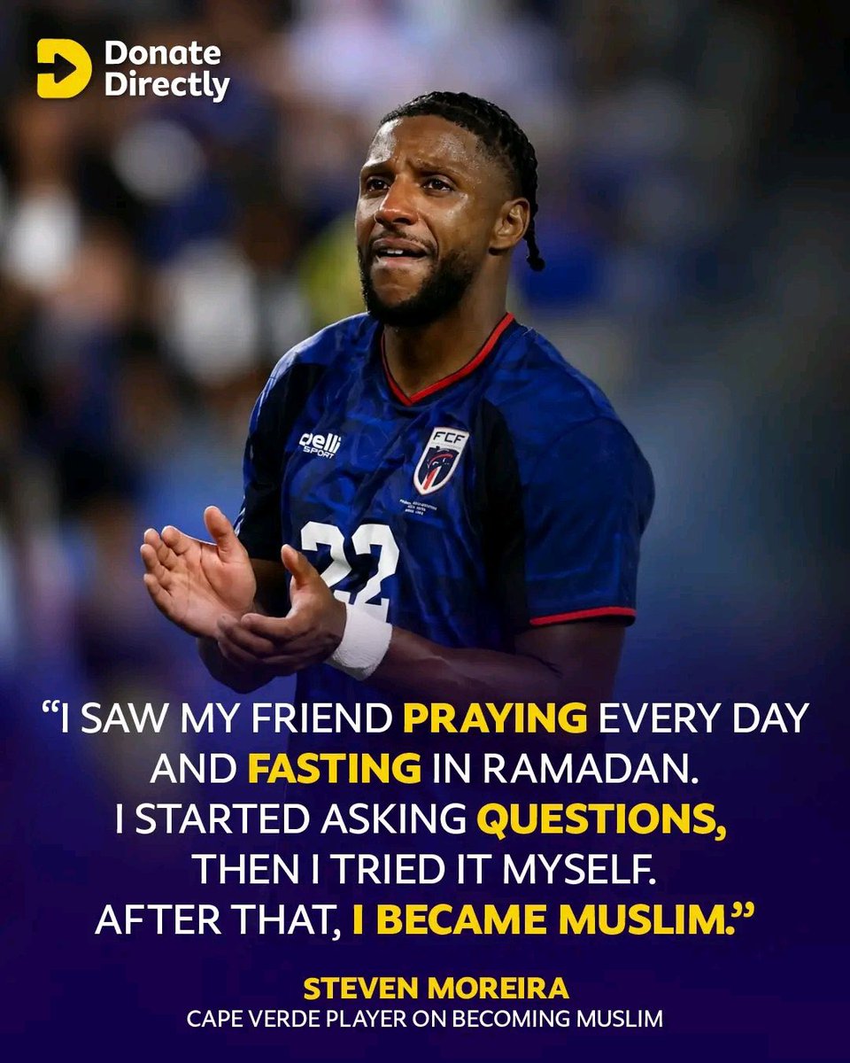 xagreat's tweet photo. "I SAW MY FRIEND PRAYING EVERY DAY AND FASTING IN RAMADAN.

I STARTED ASKING QUESTIONS, THEN I TRIED IT MYSELF.

AFTER THAT, I BECAME MUSLIM.”

— STEVEN MOREIRA https://t.co/LDM7A81WjO