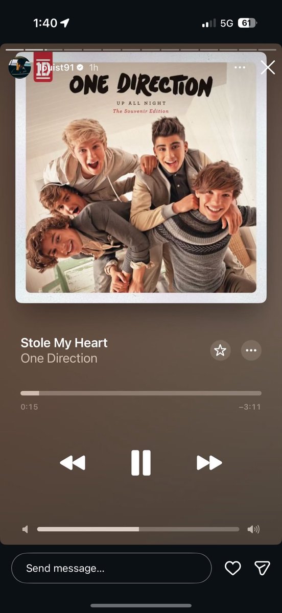 goldennsam's tweet photo. it’s the way you can see the volume at the bottom getting progressively louder and louder as he keeps listening 😭 @Louis_Tomlinson is JAMMING rn https://t.co/tmtVjgtc1w