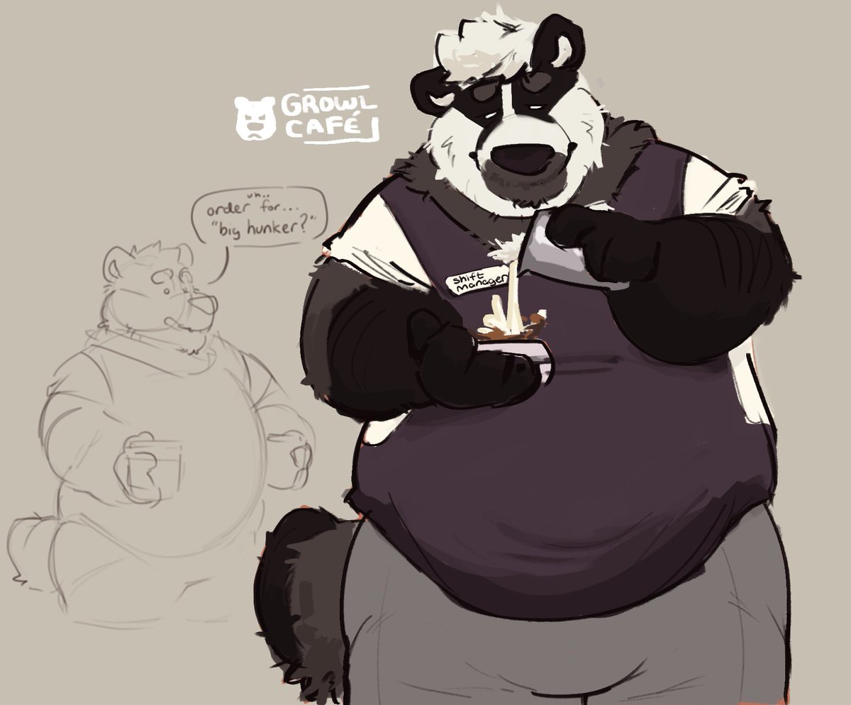 thatfrostyflip's tweet photo. wyd if this badgers making your latte https://t.co/ZfY2AwHkeI