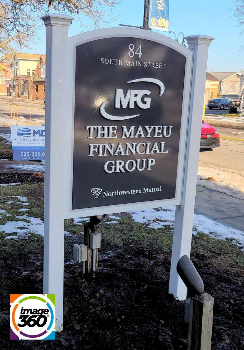 i360Rochester's tweet photo. Image360 - Rochester, NY designed and installed this custom post and panel sign for The Mayeu Financial Group.

https://t.co/sNuYSKQYN8

#signs #rochester #buffalo #brighton #irondequoit #pittsford #fairport #webster #henrietta #mendon #westgate #image360 #image360rochester https://t.co/88spCg62sb