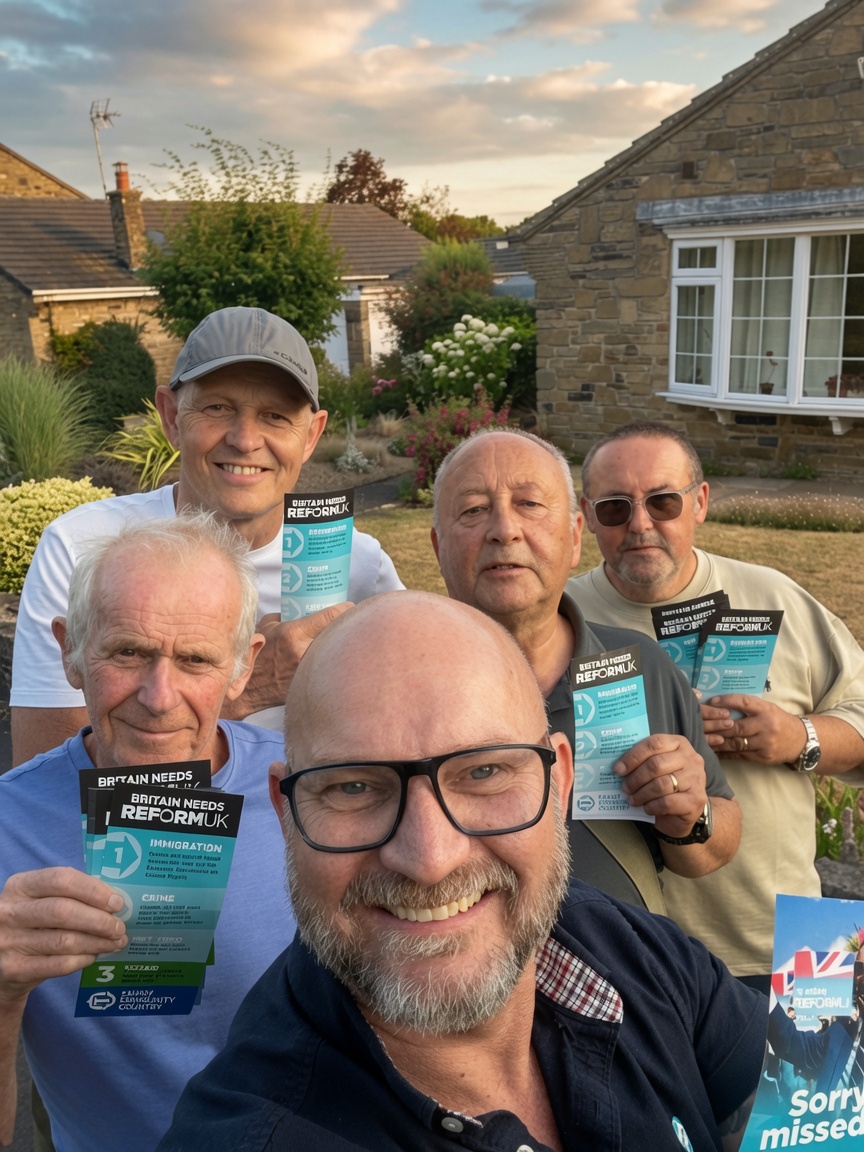 KevlarHannah's tweet photo. What a fantastic evening canvassing in Wetherby tonight with our prospective candidate Scott Jones. 

The response on the doors was incredibly positive. It was lovely to speak to so many warm and welcoming people. Scott has served on Bramham Parish Council for many years and brings a deep understanding of local needs. 

We hope the community will get behind him so he can deliver real results for Wetherby on Leeds Council in May 2027. 🩵

#ReformUK #VoteReform #Reformers #GeneralElectionNow #
