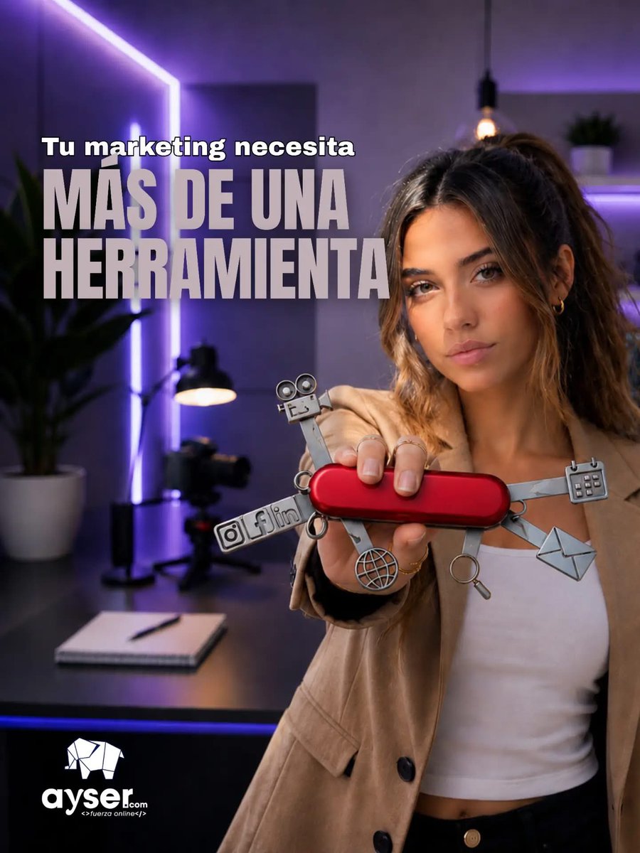aysercom's tweet photo. Tu marketing no necesita más herramientas, necesita una estrategia. En Ayser conectamos SEO, web, redes sociales, contenidos y publicidad online para que todo trabaje con un mismo objetivo: conseguir resultados. 

🌐 https://t.co/quBlhVraWY

#MarketingDigital #EstrategiaDigital https://t.co/vOXf9NspCx