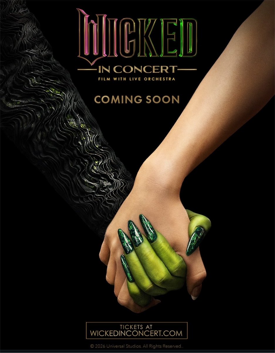 wickedcomfort's tweet photo. The WICKED ERA will NEVER BE OVER

Wicked in Concert (film with a live orchestra) is coming soon 💚🩷 https://t.co/8UIv5umaxa