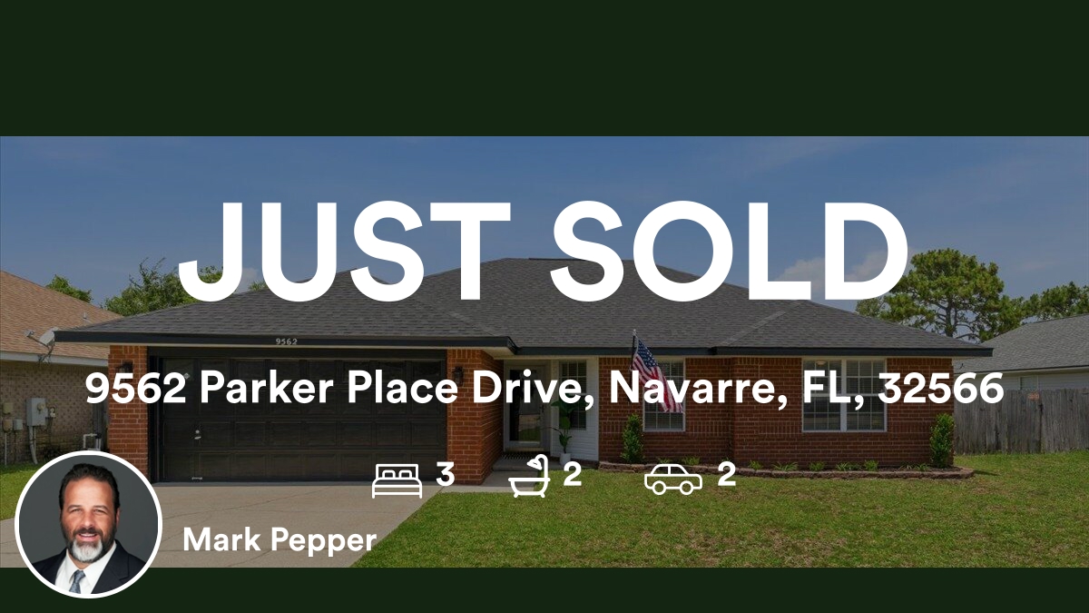 MarkJamesPepper's tweet photo. 🛌 3 🛀 2 🚘 2
📍 9562 Parker Place Drive, Navarre, FL, 32566

My latest sale on RateMyAgent.
Broker BK3569283
https://t.co/Nq27WbL5ur

...
#ratemyagent #realestate https://t.co/2ULN7o4BOb