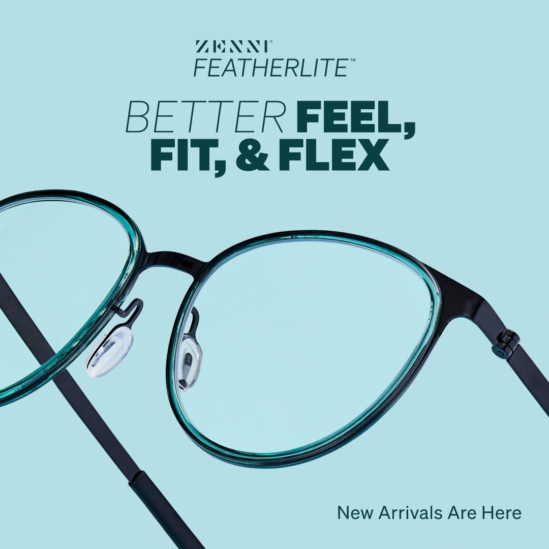 zennioptical's tweet photo. Say goodbye to heavy frames that leave red marks on your nose and hello to our lightest eyewear yet 🛑👓 Shop all new Zenni Featherlite™ arrivals now: https://t.co/2pZgS9gBpP https://t.co/qKJuiroXXd