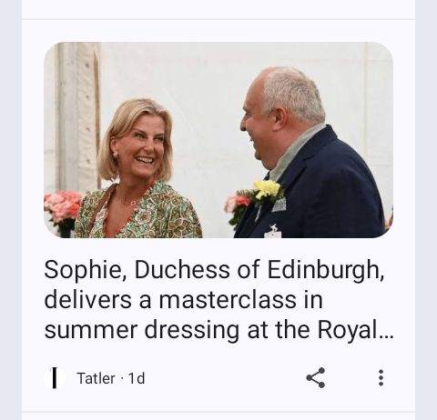 Sunshine4Media's tweet photo. #SplashNews 😊🕊️💃
#Darling #MoneyPenny, You Know I Would Never Even #Look At Another #Woman 🤣... #MovieClip 🎬 #JameBond https://t.co/PDLvsYynXu
| Sophie, Duchess of Edinburgh, delivers a masterclass in summer dressing at the Royal Welsh Show https://t.co/GEUKHwcjtM |..
. https://t.co/Fibn0xKOWM