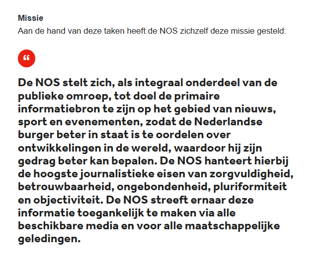 eenblikopdenos's tweet photo. "De NOS stelt zich, als integraal onderdeel van de publieke omroep, tot doel de primaire informatiebron te zijn op het gebied van nieuws, sport en evenementen, zodat de Nederlandse burger beter in staat is te oordelen over ontwikkelingen in de wereld" 🤡 9/9 #DefundTheNOS 🚫 https://t.co/GL9fN7qlXY
