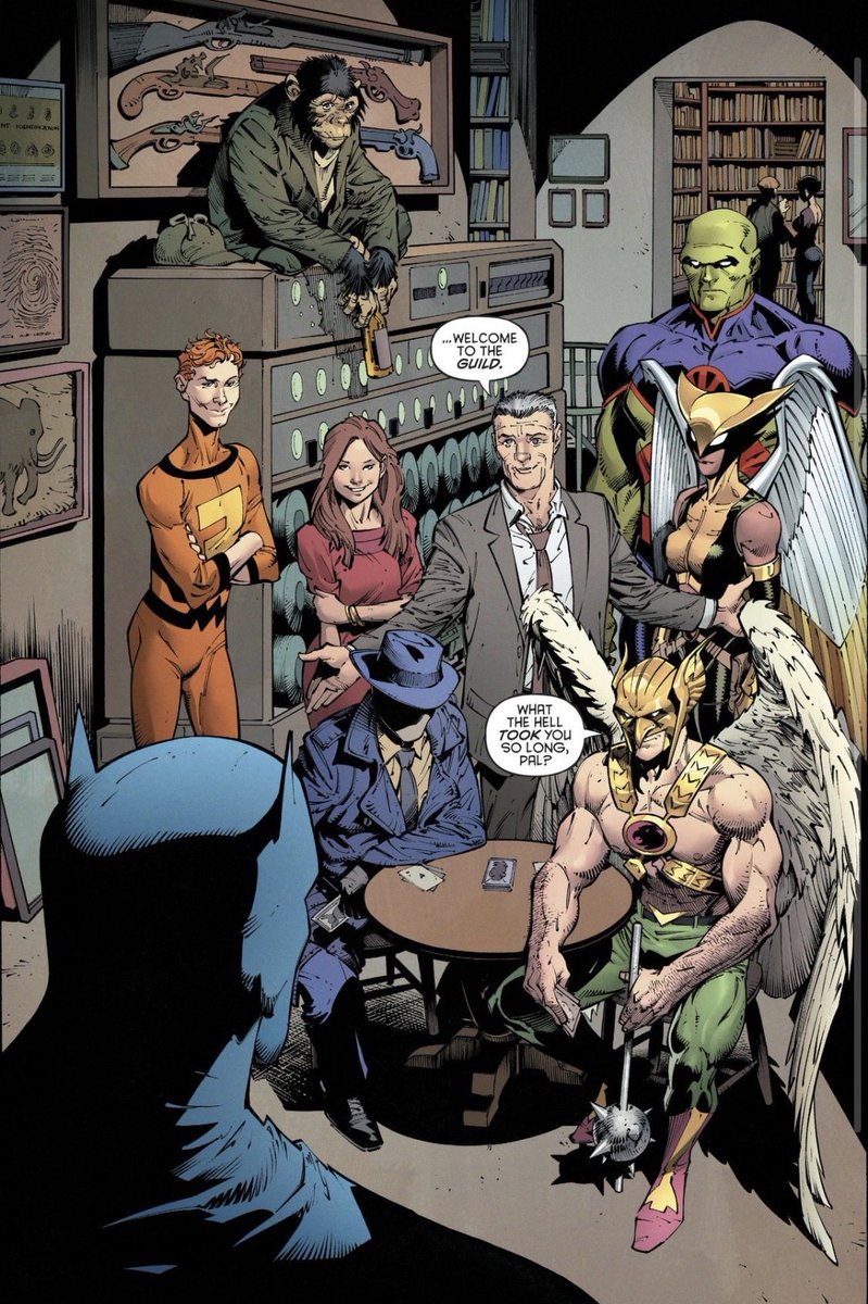 CopperKnight8's tweet photo. Batman being the last to discover the detectives guild is cute https://t.co/cw50wdQLvx